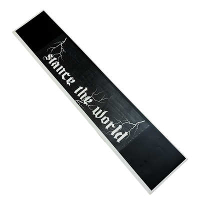 Banner - "stance the world" I Scheibenkeil